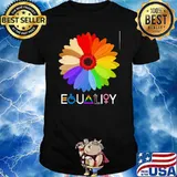 Equality flower black live matter lgbt shirt