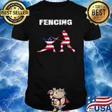 Fencing USA 2021 Flag Tokyo T-Shirt