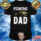Fishing Dad Tee Shirts Skeleton FishT-Shirt