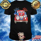 Freedom American Gnomes Car 4th of july independence firework T-Shirt