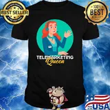 Funny Telemarketing Queen Skilled Sales Representative T-Shirt