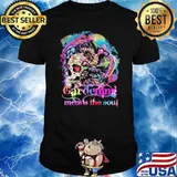 Gardening mends the soul skull flower shirt