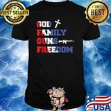 God Family Guns & Freedom 4th Of July Memorial Day T-Shirt