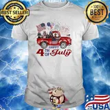 happy 4th of july dachshund American Flag Shirt