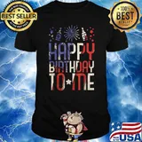 Happy birthday to me 4th of july party american T-Shirt