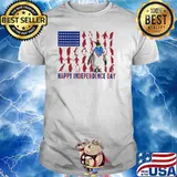 Happy Independence Day 4th Of July Peguin Flag Shirt