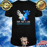 Hope for a cure diabetes awareness butterflies shirt