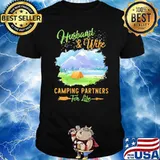 Husband And Wife Camping Partners For Life Shirt