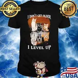 I dont get older i level up cat shirt