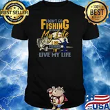 I Go Fishing To Escape My Life I Go Fishing To Live My Life Funny Quote Fishing Fisherman T-Shirt
