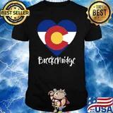 I Love Breckenridge Colorado Flag Heart Rocky Mountains Shirt
