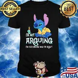 Im not arguing im explaining why im right stitch shirt