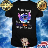 Im not yelling im a fedex girl we just talk loud stitch shirt