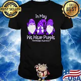 In May I Wear Purple For Fibromyalgia Awareness Drawf Shirt
