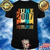 June 2007 Limited edition 14 years of being awesome vintage 14th Birthday T-Shirt
