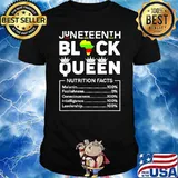 Juneteenth Black Queen Nutritional Facts T-Shirt