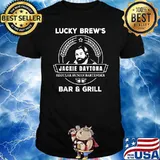 Lucky brews Jackies Daytonas Regular Human Bartender bar and grill T-Shirt