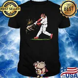 Man player baseball shirt