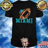 Miami Est.1966 Sports Team Novelty Athletic Dolphin T-Shirt