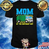 Mom Of The Birthday Boy Mother Birthday Boy Garbage Truck T-Shirt