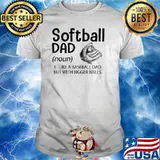 Noun Softball Dad like a Baseball Dad but with Bigger Balls T-Shirt