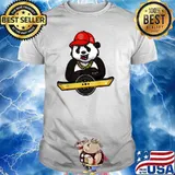 Panda Bear And Oso On Wheel Electric Skateboard T-Shirt