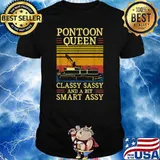 Pantoon Queen Classy Sassy And A Bit Smart Assy Vintage T-Shirt