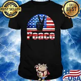 Peace USA American Flag 4th of July Shirt