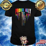 Proud ally lgbt black matter live shirt