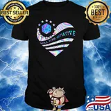 Roll for intiative heart hologram shirt