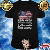 Roses are red fireworks are scary put it in reverse back up terry american flag 4th of july shirt