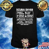 Scuba Diving Multi Tasking Likes Beer Problem Solving Requires Caffeine Shirt