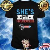 She's My Firecracker 4th Of July Fireworks T-Shirt