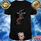 Skull hold suzuki logo shirt