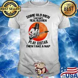Some Old Men Take Naps Real Old Men Play Guitar Then take A Nap Blood Moon Shirt