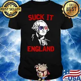 Suck It England 4th of July Independence Day George Washington T-Shirt