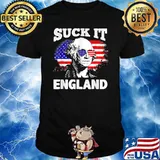 Suck It England Funny 4th of July Sunglasses George Washington T-Shirt