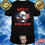 Suck It England George Washington 1776 4th Of July T-Shirt