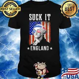 Suck It England George Washington Funny 4th of July T-Shirt
