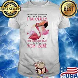The First Time You Meet Me You'll Think I'm Crazy The Second Time You'll Know For Sure Flamingo Shirt