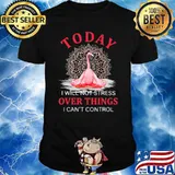 Today I Will Not Stress Over Things I Can't Control Flamingo shirt