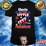 Uncle Of The Little Firecracker 4th Of July Independence Firework T-Shirt