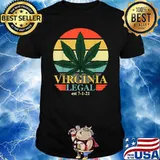 Virginia Legal Medical Marijuana Cannabis Vintage Shirt