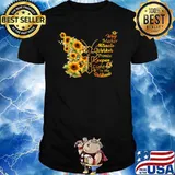 Way Maker Miracle Worker Promise Keeper Promise Keeper Light In The Darkness Sunflower Butterfly Shirt