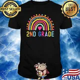 2nd Grade Rainbow Teacher T-Shirt