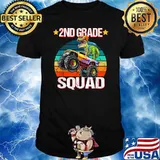 2nd Grade Squad T Rex Monster Truck Vintage T-Shirt