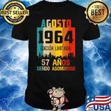 57 años Cumpleaños Nacidos Agosto 1964 Spanish Camiset Vintage Shirt