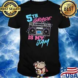 5th Grade Is My Jam - Vintage 80s Boombox Teacher Student T-Shirt