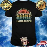 60 years of being awesome since july 1970 60 years old vintage T-shirt