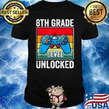 8th Grade Level Unlocked Back To School Vintage T-Shirt